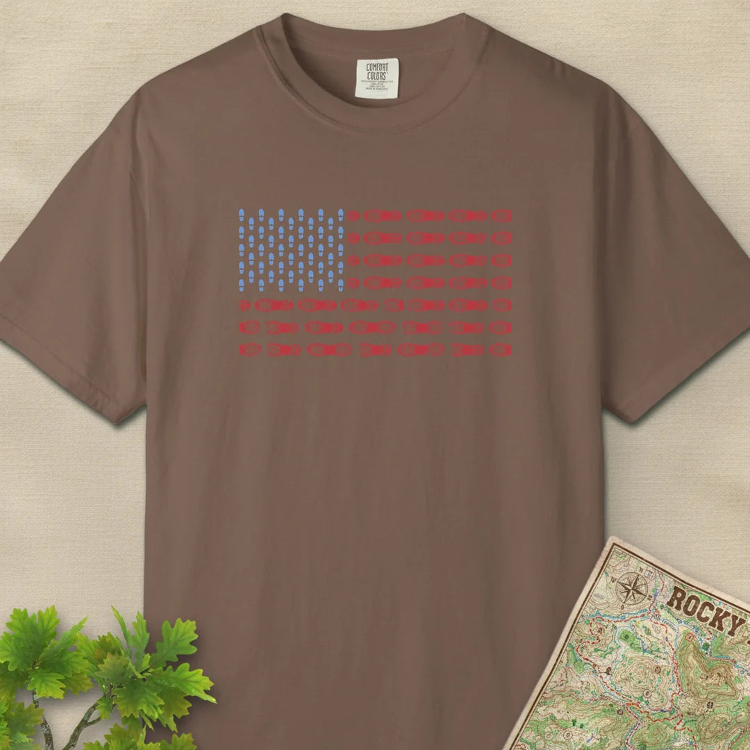 US Boot Print Flag T-Shirt