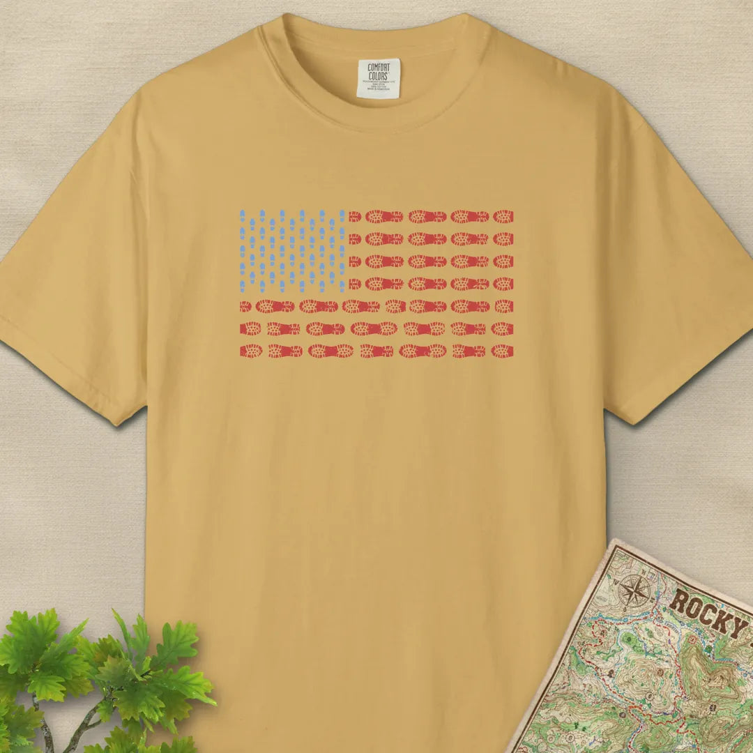 US Boot Print Flag T-Shirt