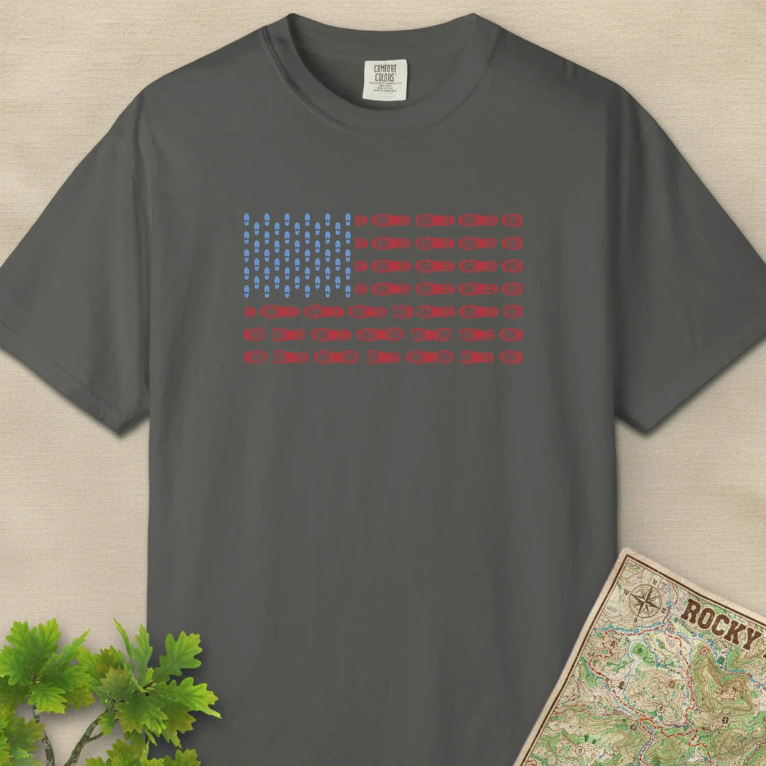 US Boot Print Flag T-Shirt