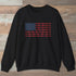 Boot Print Flag Sweatshirt Black Outdoor Nature Tee
