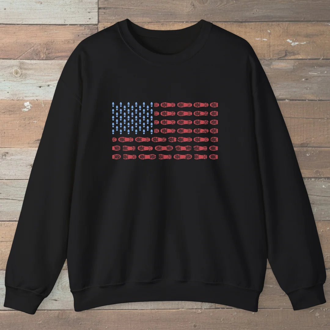 US Boot Print Flag Sweatshirt