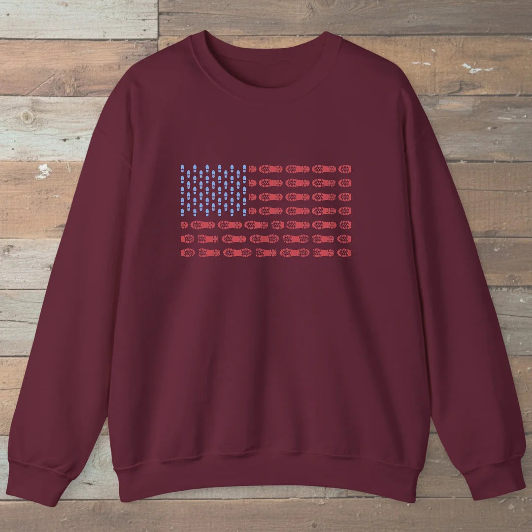 US Boot Print Flag Sweatshirt