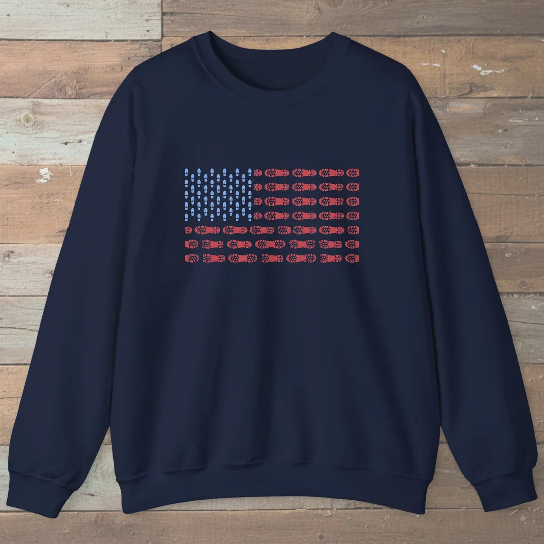 US Boot Print Flag Sweatshirt