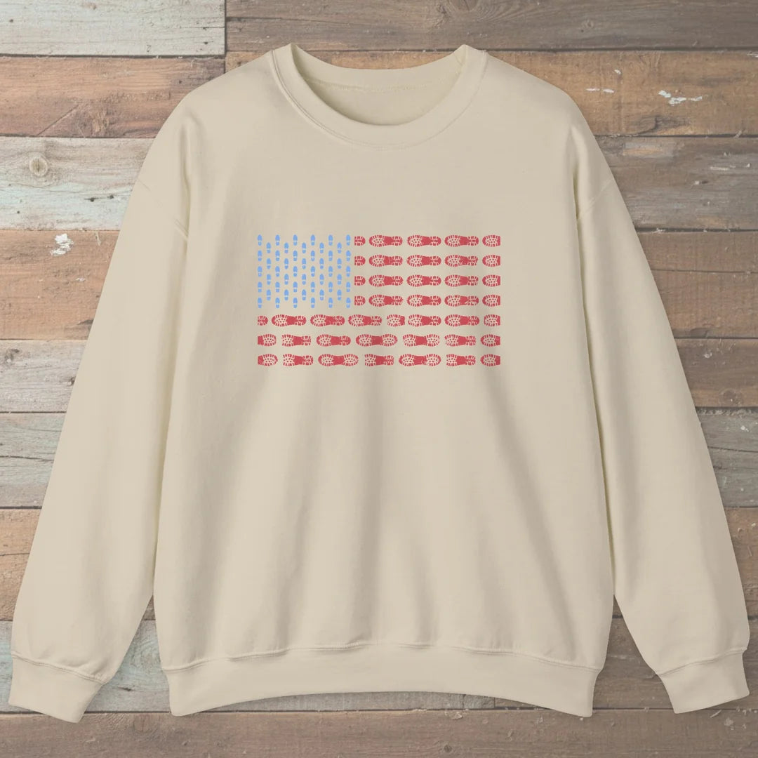 US Boot Print Flag Sweatshirt
