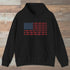 Boot Print Flag Hoodie Black Outdoor Nature Tee