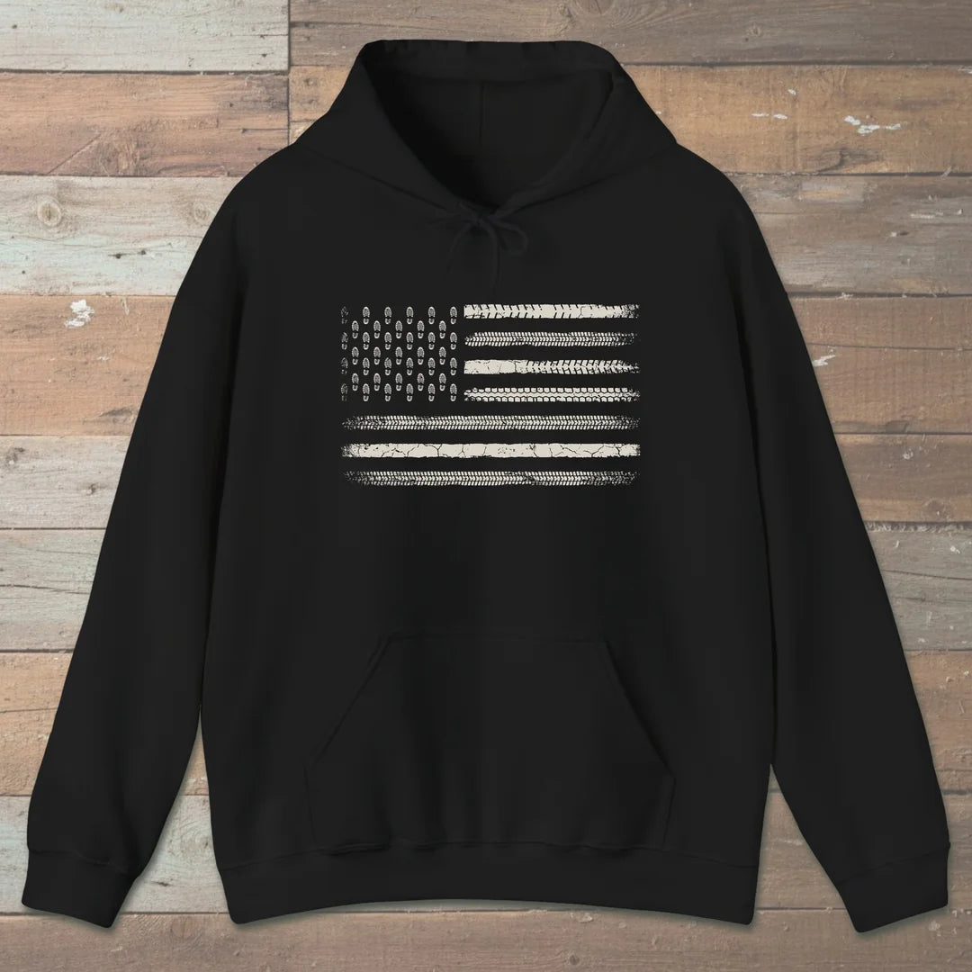 Trail Track Boot Print Hoodie