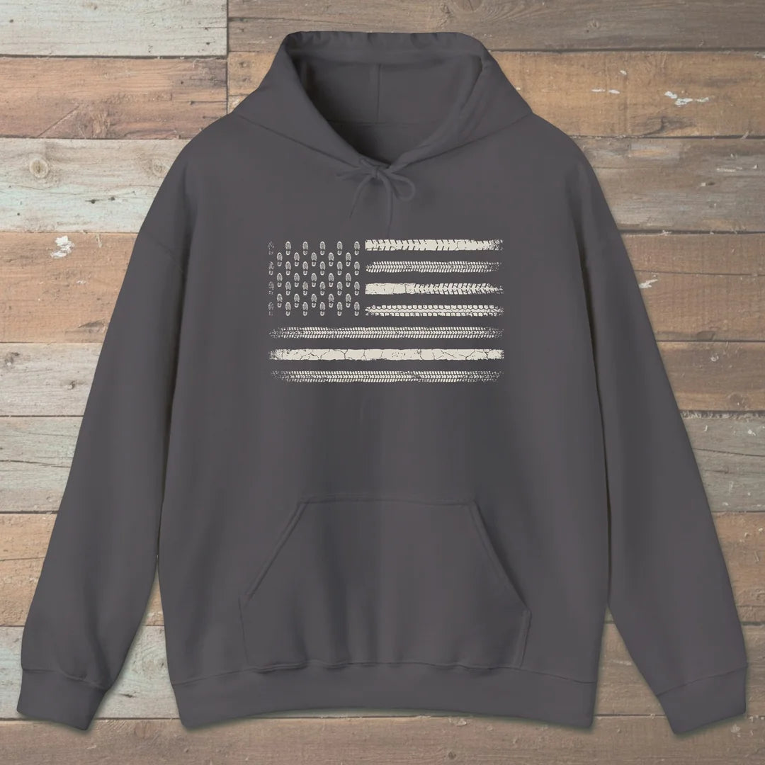 Trail Track Boot Print Hoodie