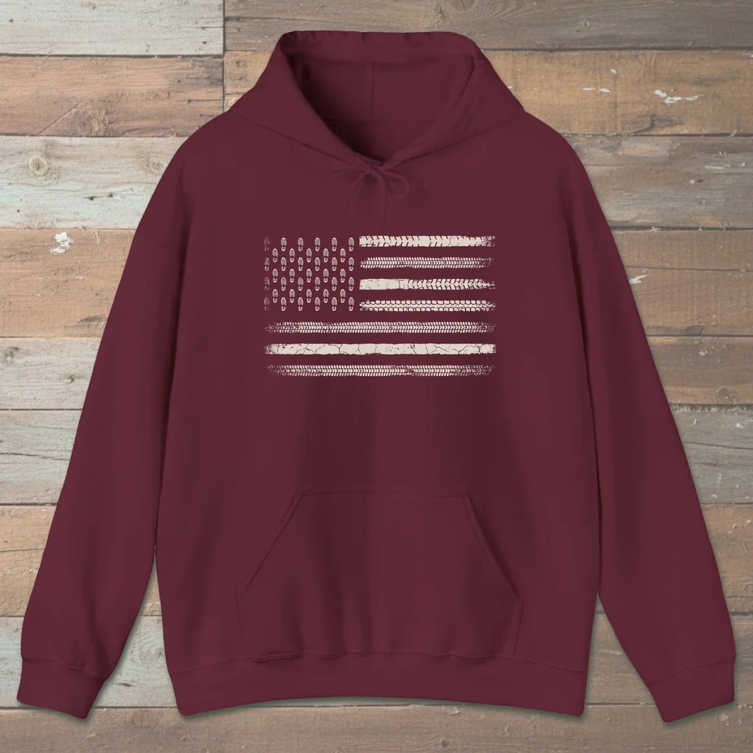 Trail Track Boot Print Hoodie
