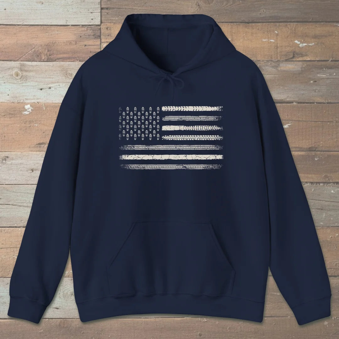 Trail Track Boot Print Hoodie