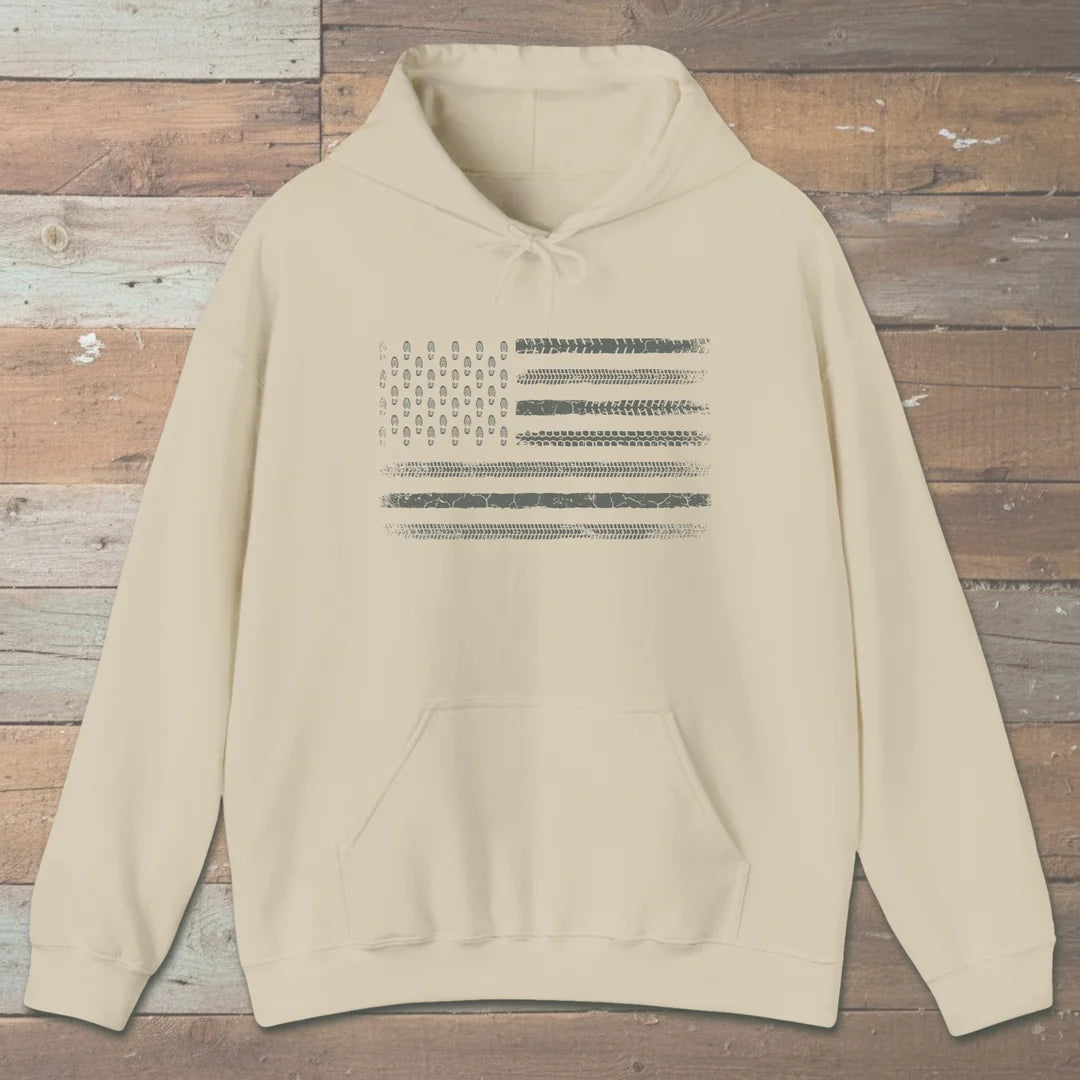 Trail Track Boot Print Hoodie