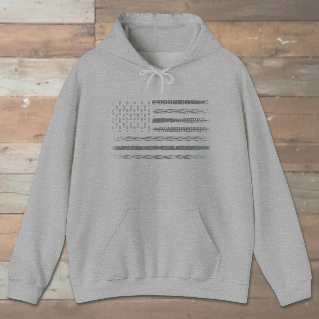 Trail Track Boot Print Hoodie