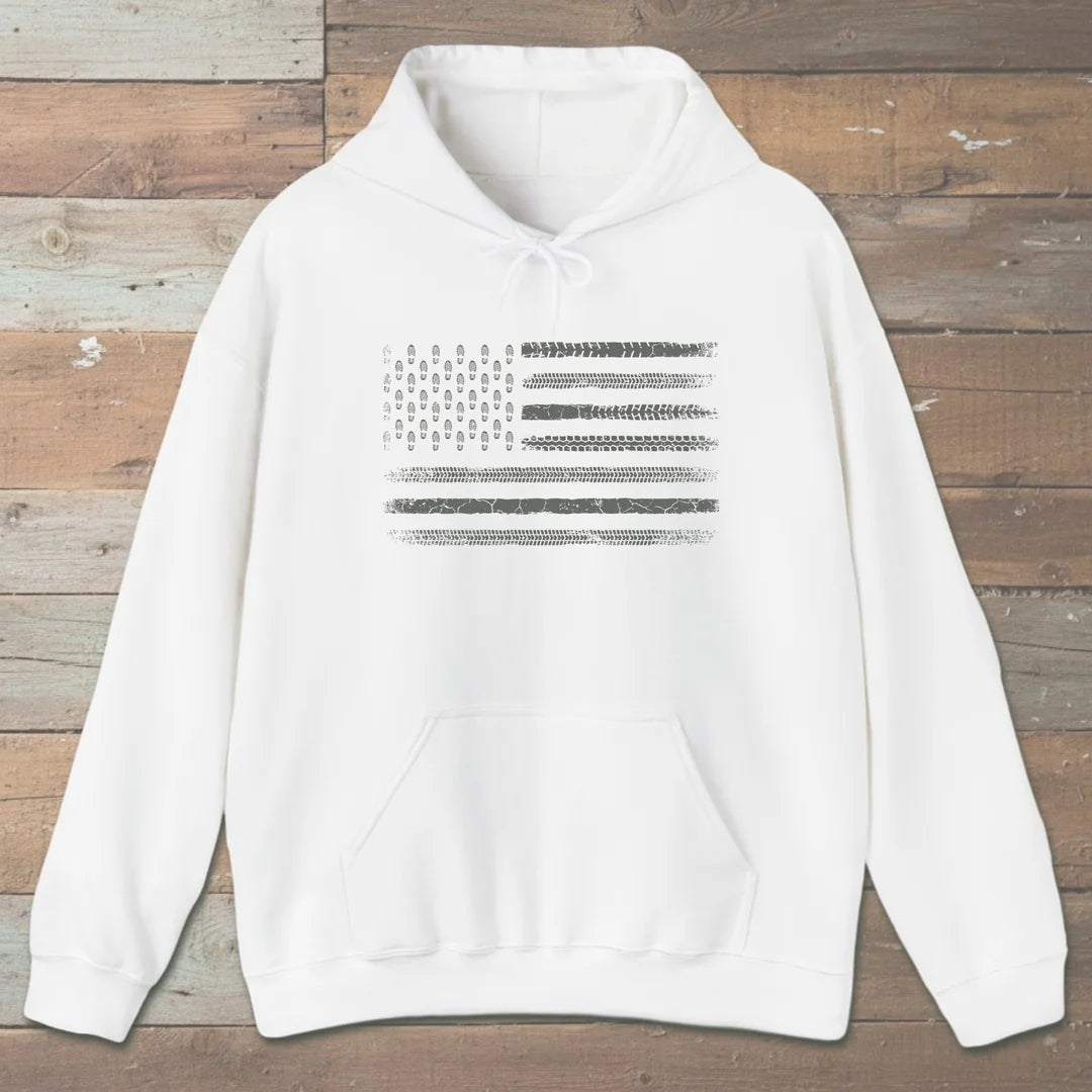 Trail Track Boot Print Hoodie