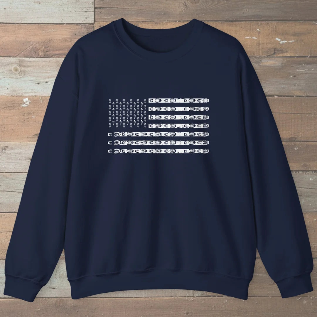 Trail Flag Boot Print Sweatshirt