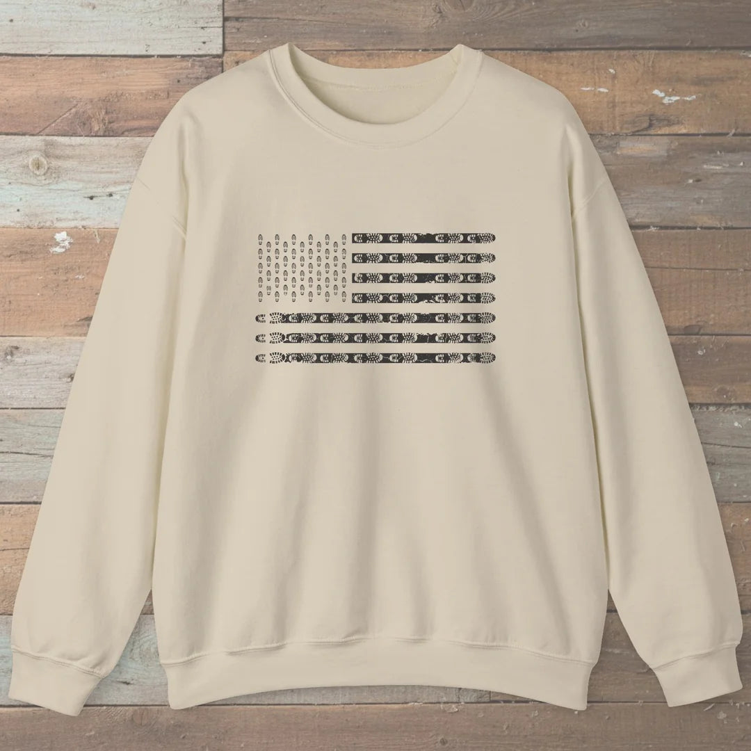 Trail Flag Boot Print Sweatshirt