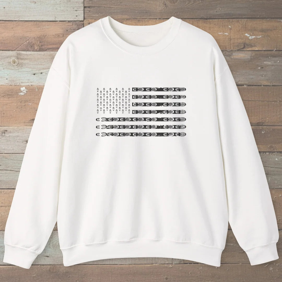 Trail Flag Boot Print Sweatshirt