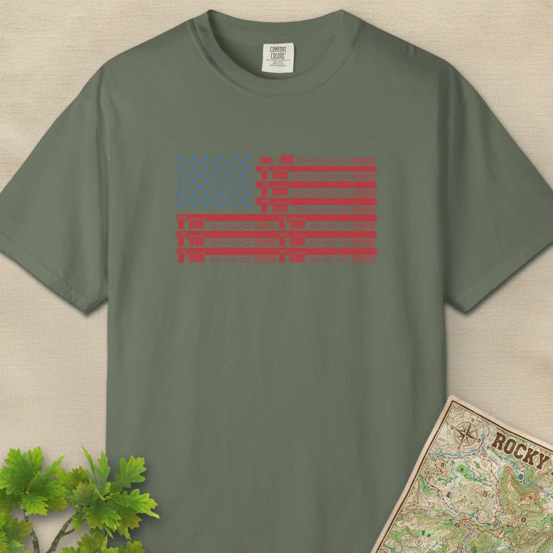 Hiking Gear Flag T-Shirt