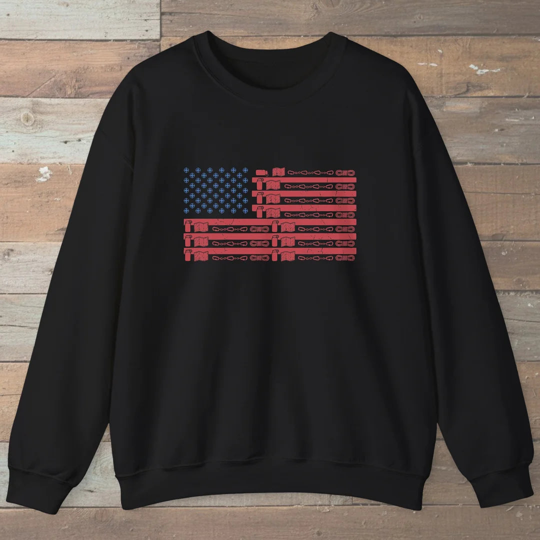 Hiking Gear Flag Sweatshirt