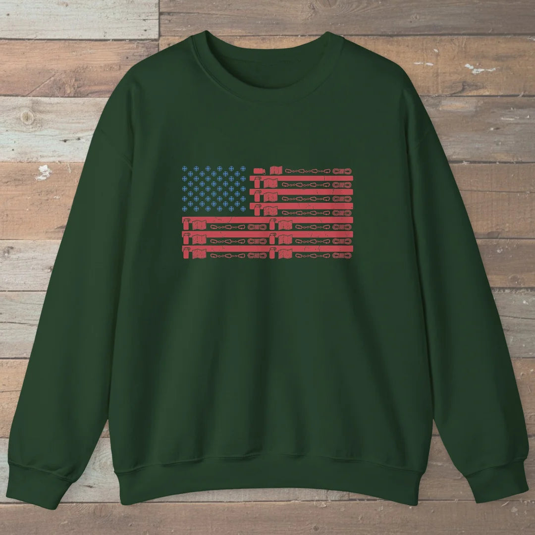 Hiking Gear Flag Sweatshirt