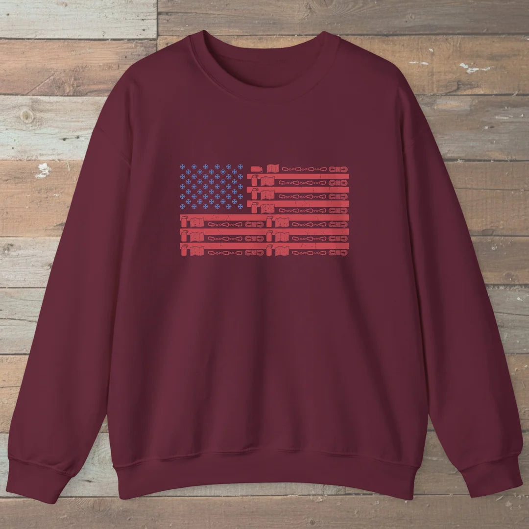 Hiking Gear Flag Sweatshirt