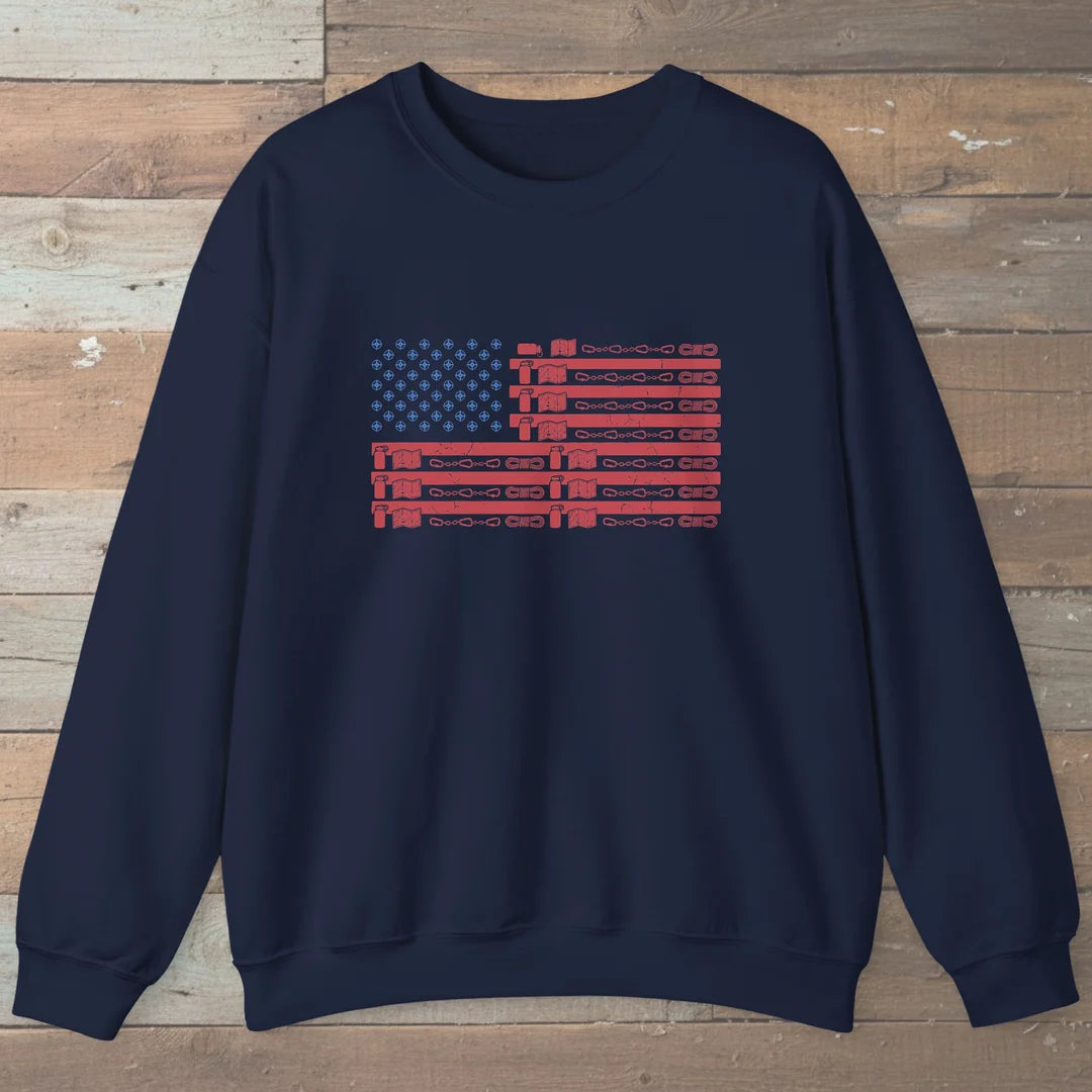 Hiking Gear Flag Sweatshirt