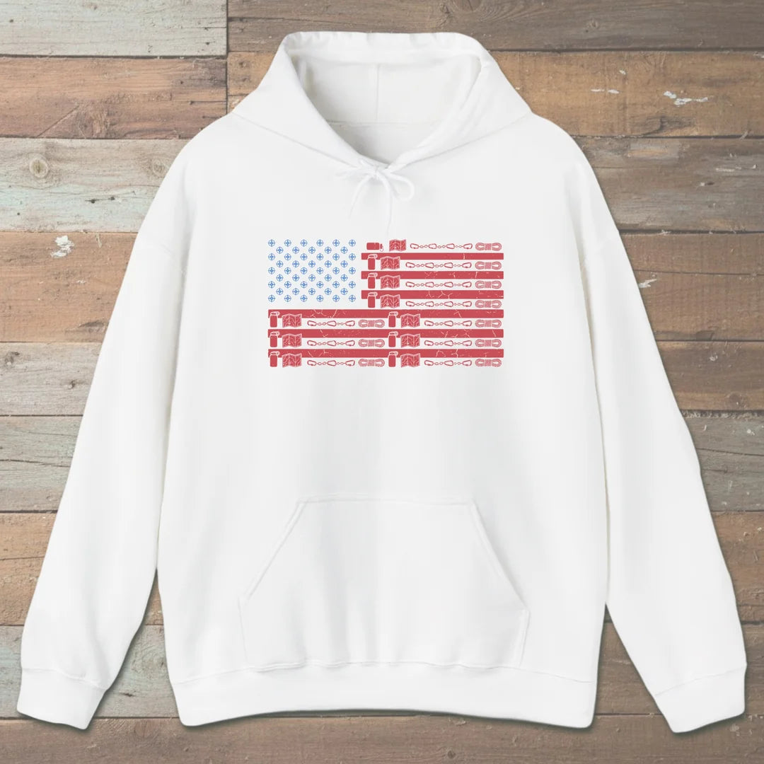 Hiking Gear Flag Hoodie