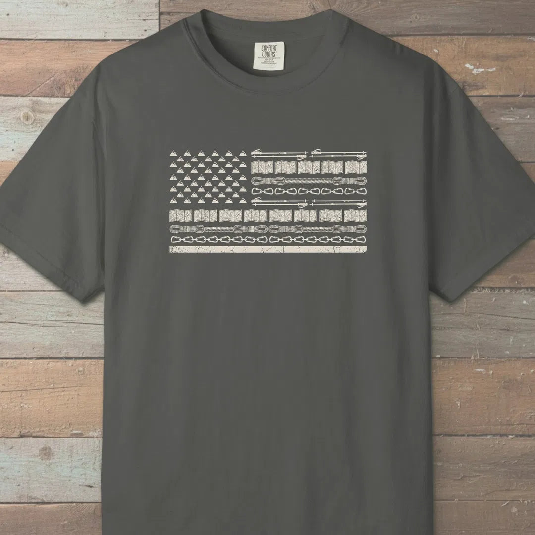 Trail Gear Flag T-Shirt Pepper Outdoor Nature Tee
