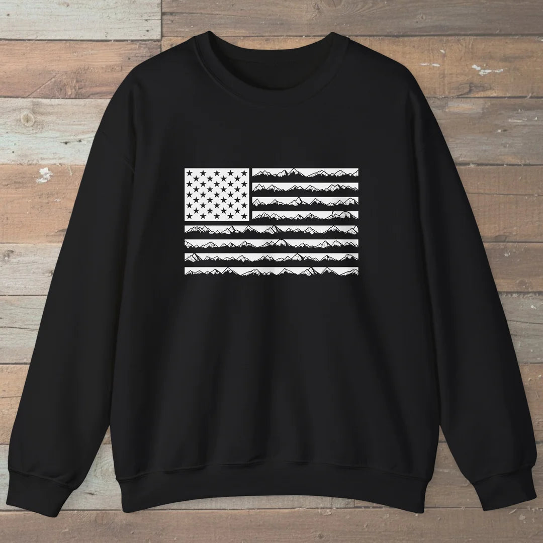 Mountain US Flag Trail Sweatshirt