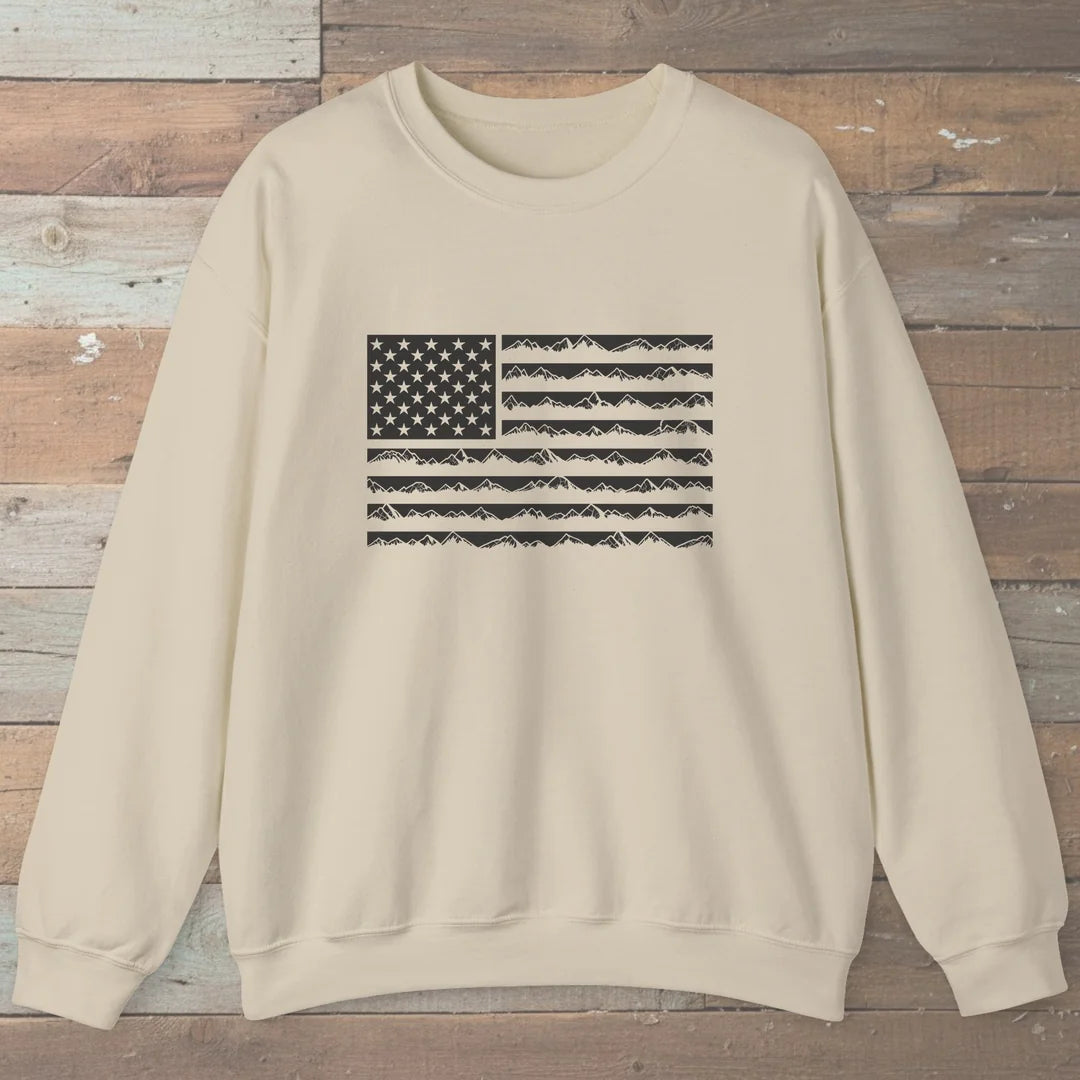 Mountain US Flag Trail Sweatshirt