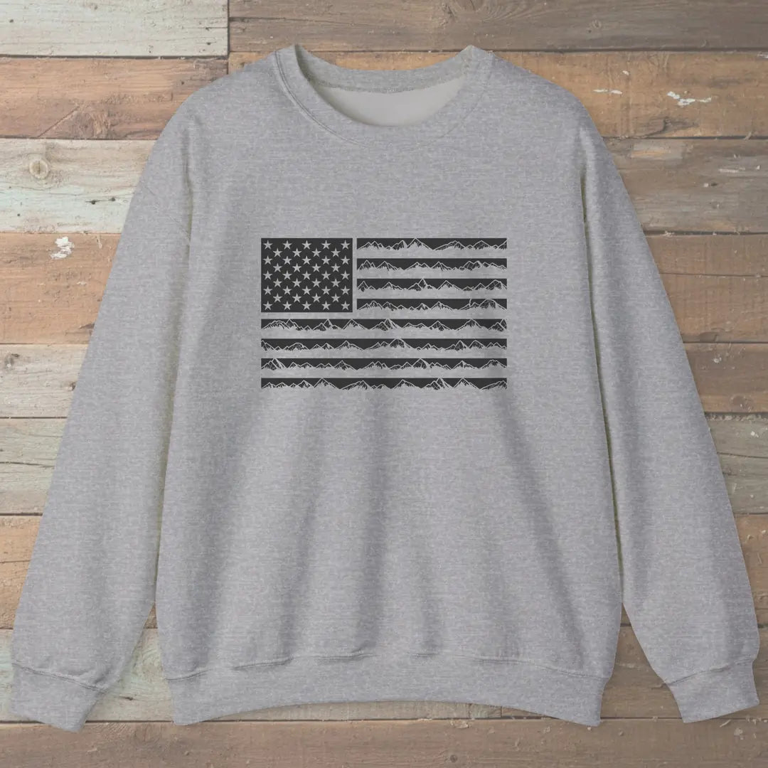 Mountain US Flag Trail Sweatshirt
