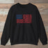 Mountain Flag Sweatshirt Black Outdoor Nature Tee