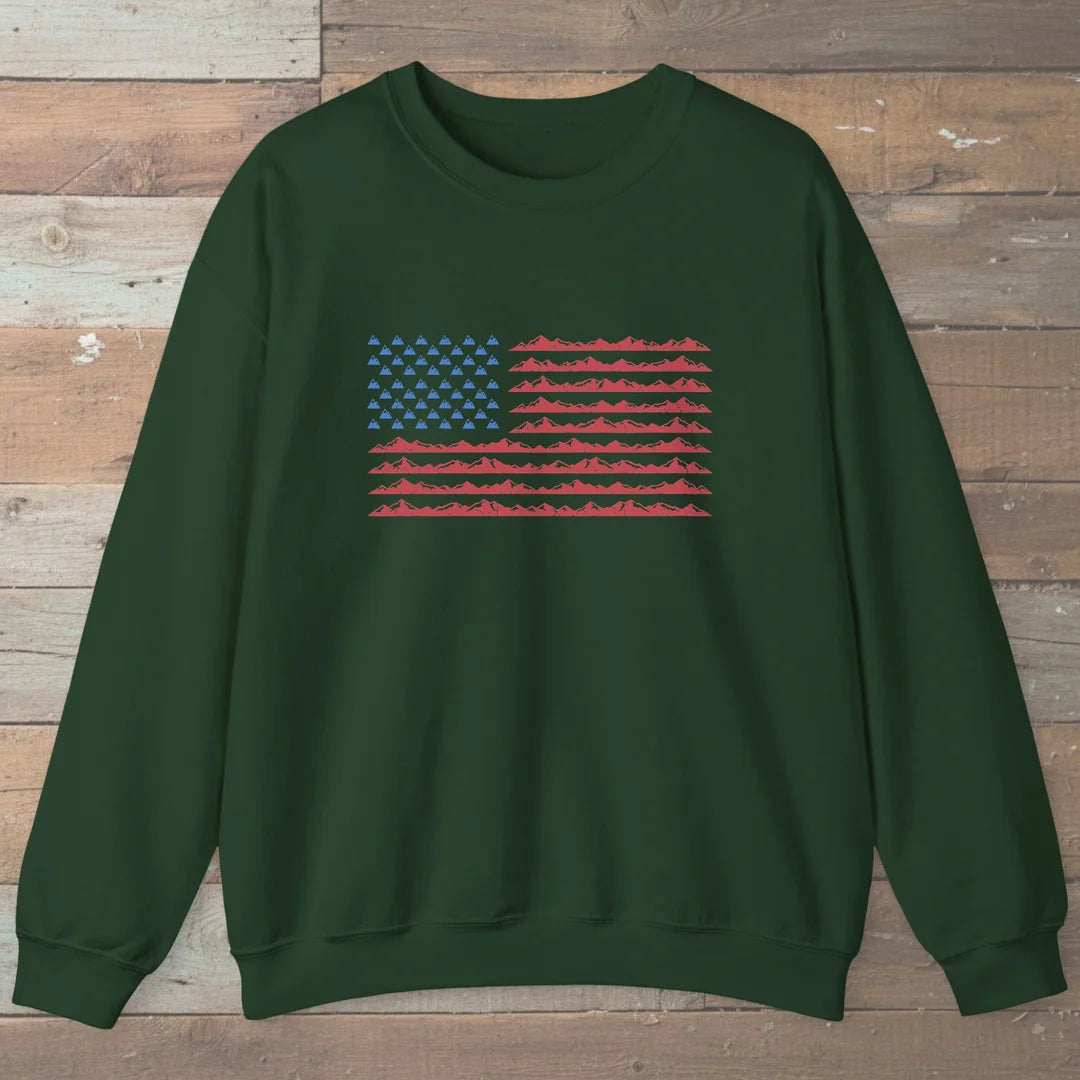 Mountain Flag Hiking Sweatshirt