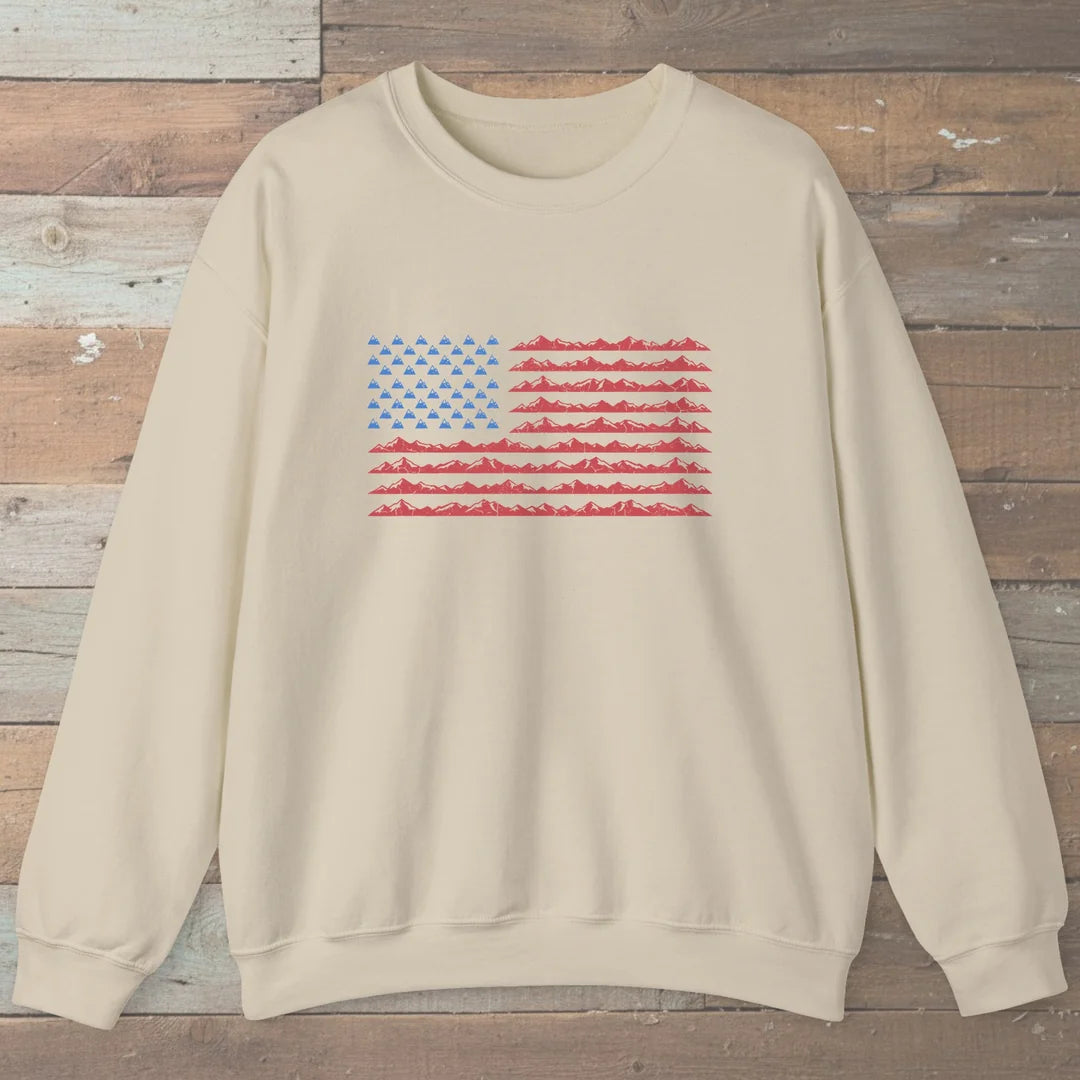 Mountain Flag Hiking Sweatshirt