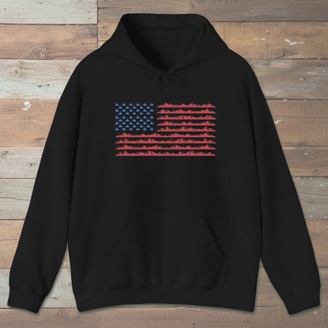 Mountain Flag Hiking Hoodie