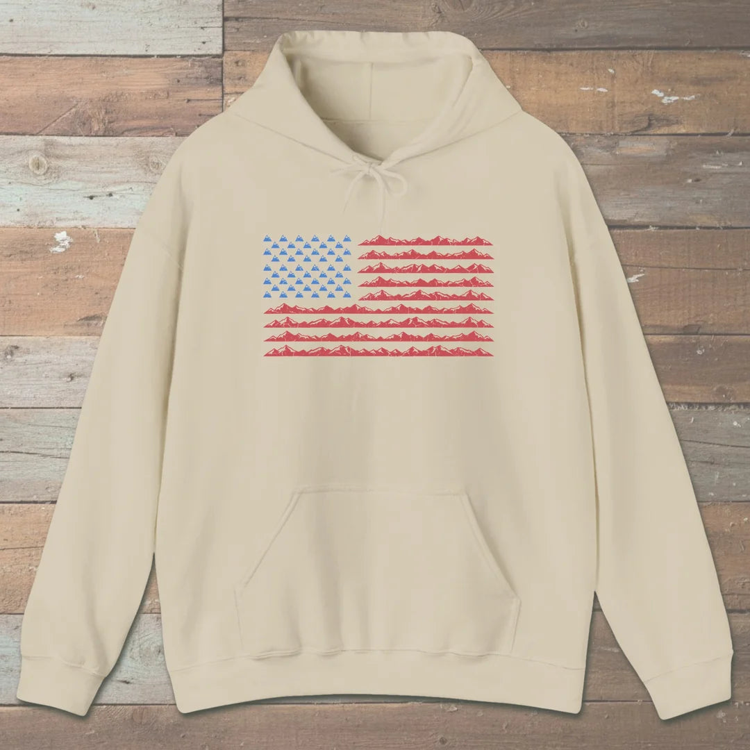 Mountain Flag Hiking Hoodie
