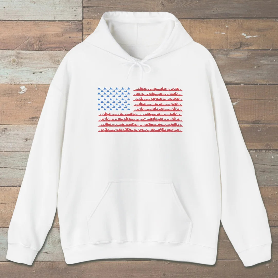 Mountain Flag Hiking Hoodie
