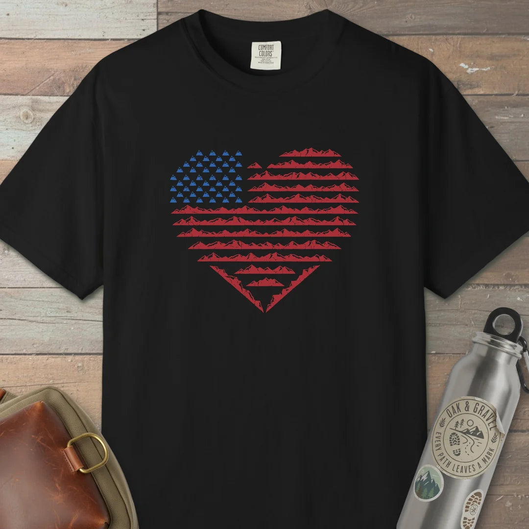 American Mountain Heart T-Shirt