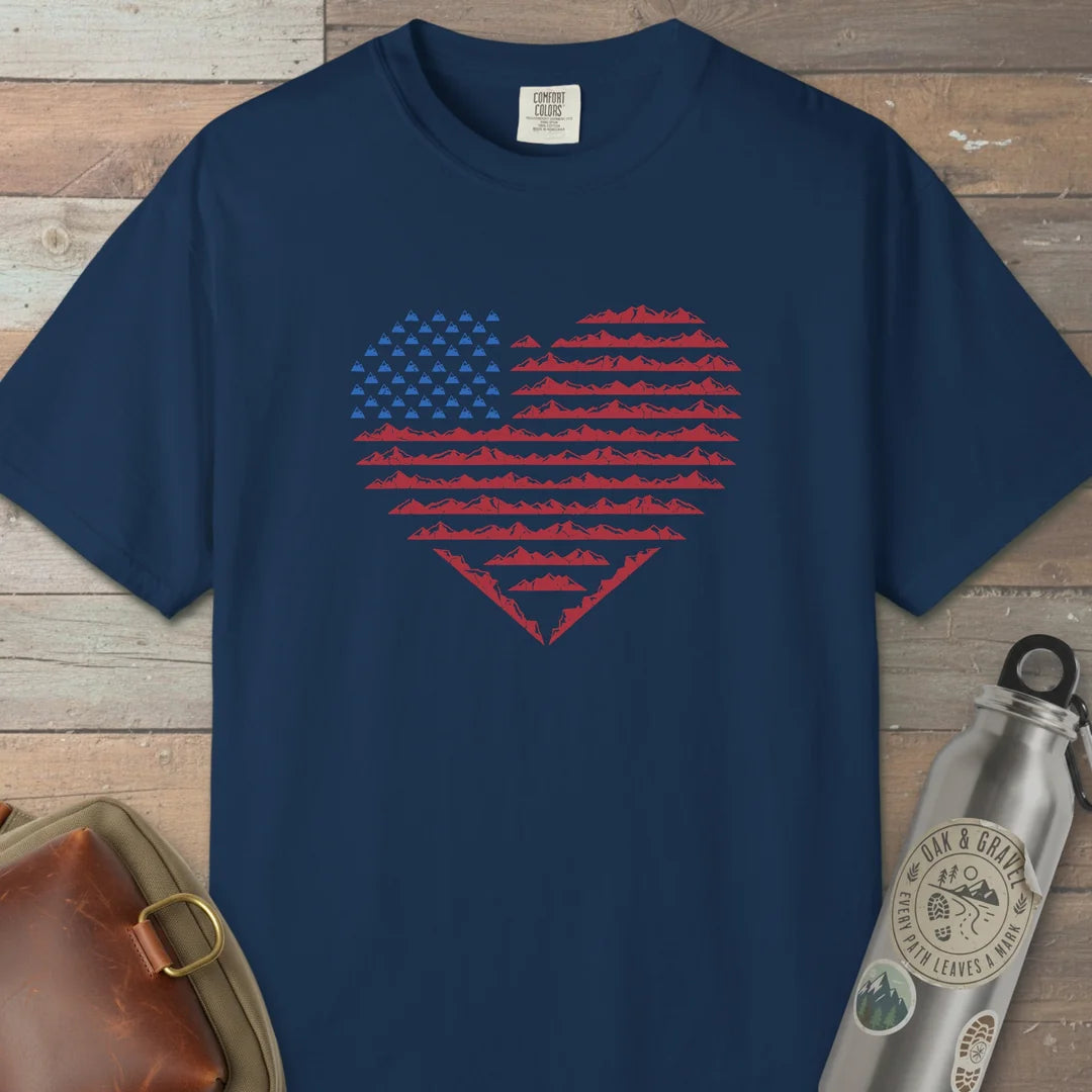 American Mountain Heart T-Shirt