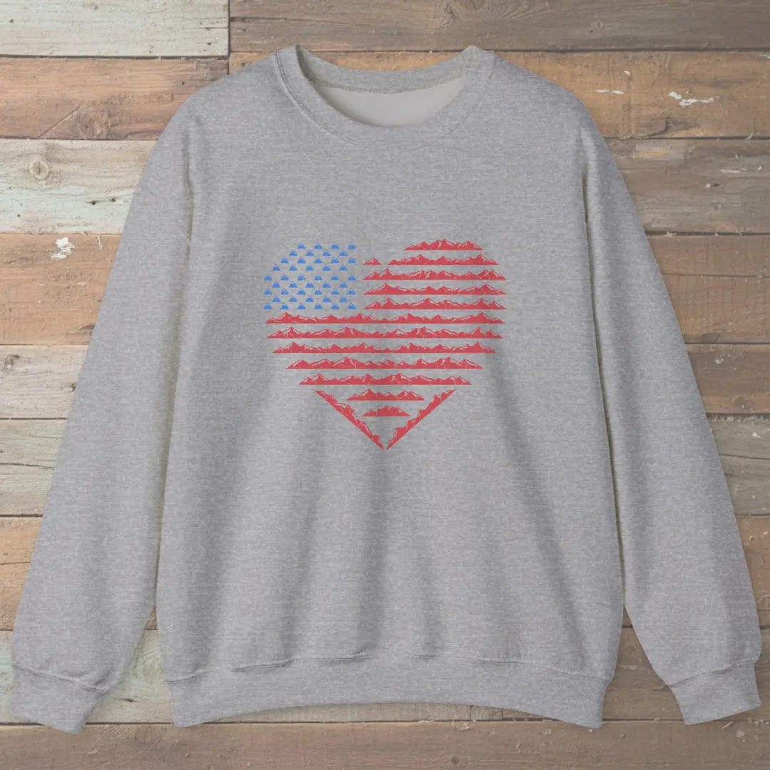 American Mountain Heart Sweatshirt