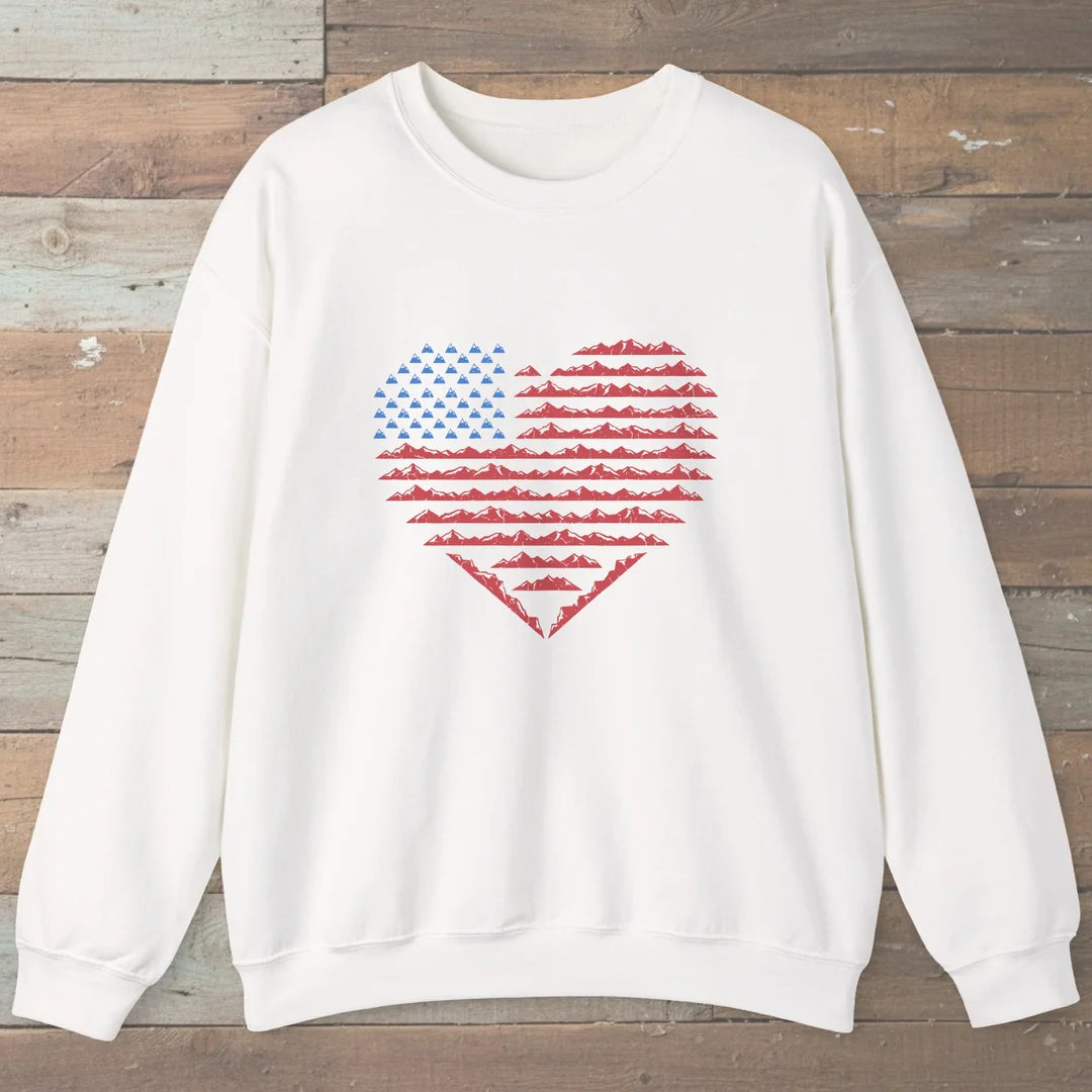 American Mountain Heart Sweatshirt