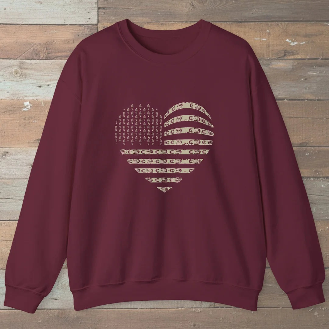 Trail Heart Boot Print Sweatshirt