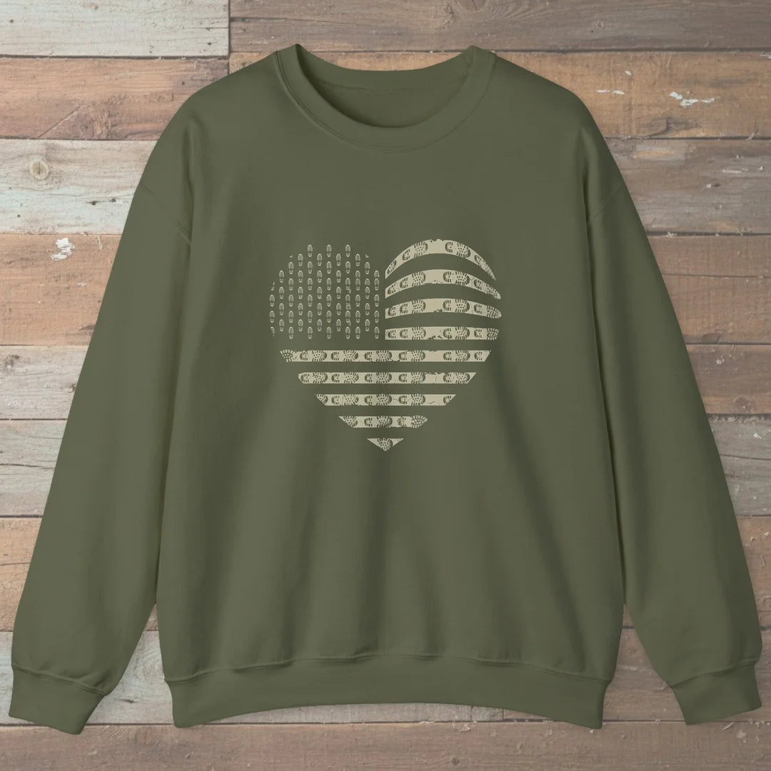 Trail Heart Boot Print Sweatshirt