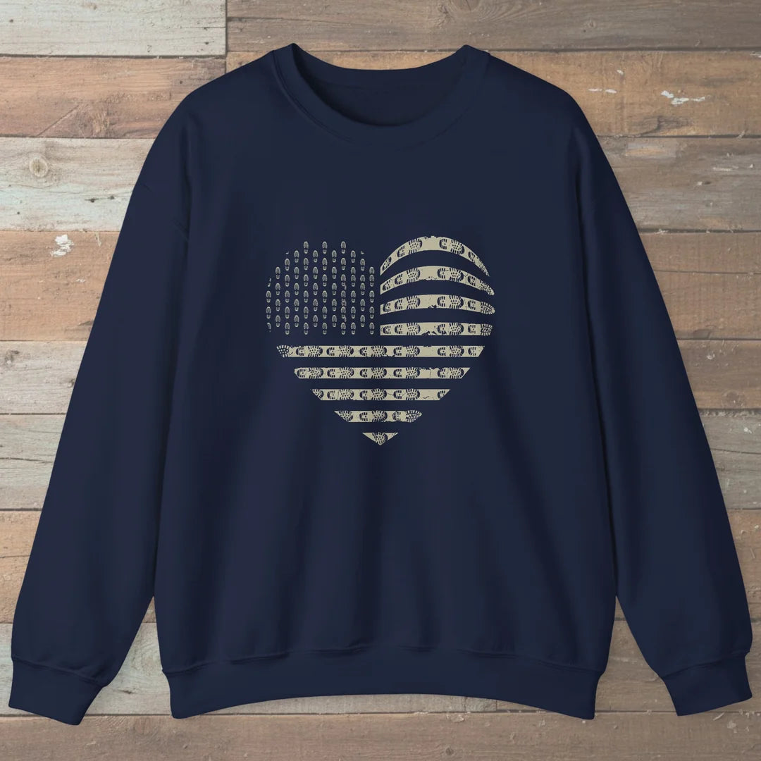Trail Heart Boot Print Sweatshirt