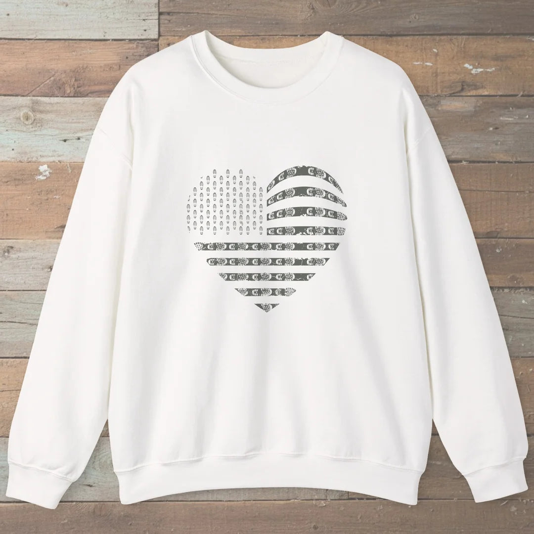 Trail Heart Boot Print Sweatshirt