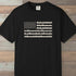 Pine Forest Flag T-Shirt Black Outdoor Nature Tee