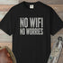 No Wifi No Worries Trail T-Shirt Black Outdoor Nature Tee