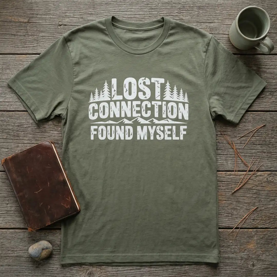 Lost Connection Found Myself T-Shirt Outdoor Nature Tee