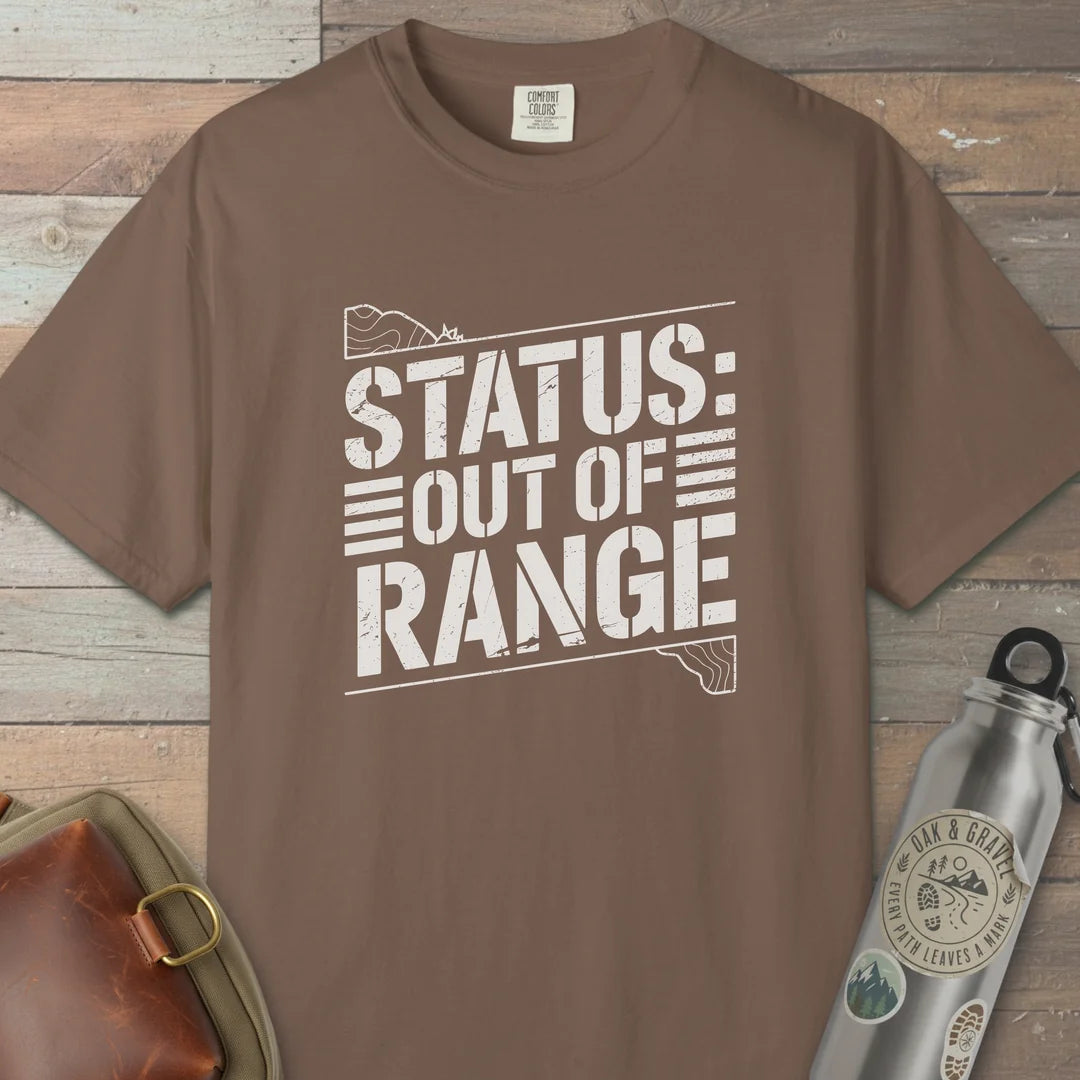 Status Out Of Range T-Shirt Espresso Outdoor Nature Tee