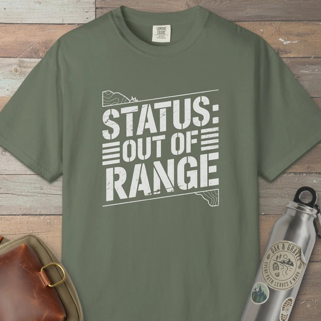 Status Out Of Range T-Shirt Moss Outdoor Nature Tee