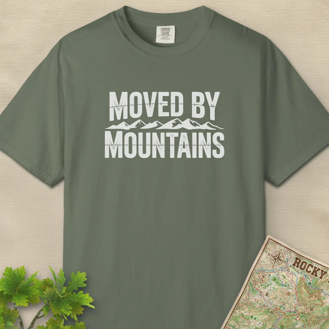 Moved By Mountains T-Shirt Moss Outdoor Nature Tee