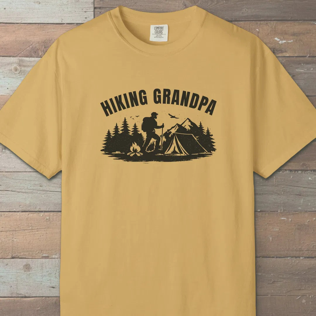 Trailside Grandpa T-Shirt Mustard Outdoor Nature Tee